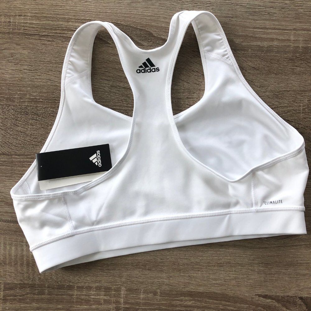 NWT Adidas Climalite graphic white sports bra XL - Picture 4 of 6